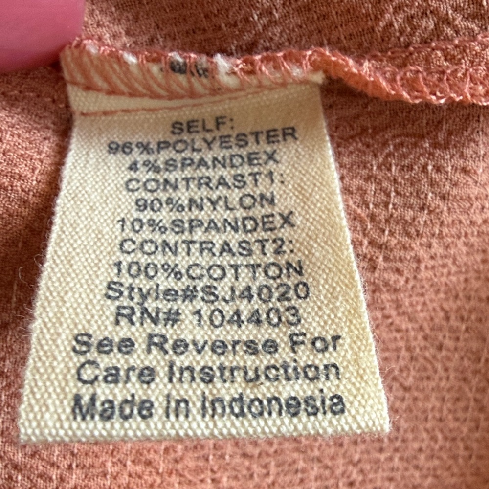 Sweet Wanderer Peach Lace Detail Top - Picture 8 of 10